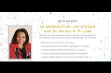 Live Q&A with Dr. Shirley Malcom